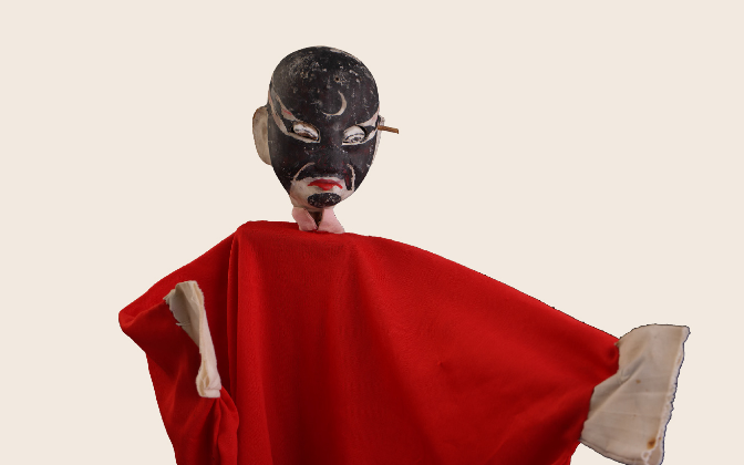 传统遍担戏木偶